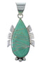 Genuine Sterling Silver Turquoise Pendant EX44404